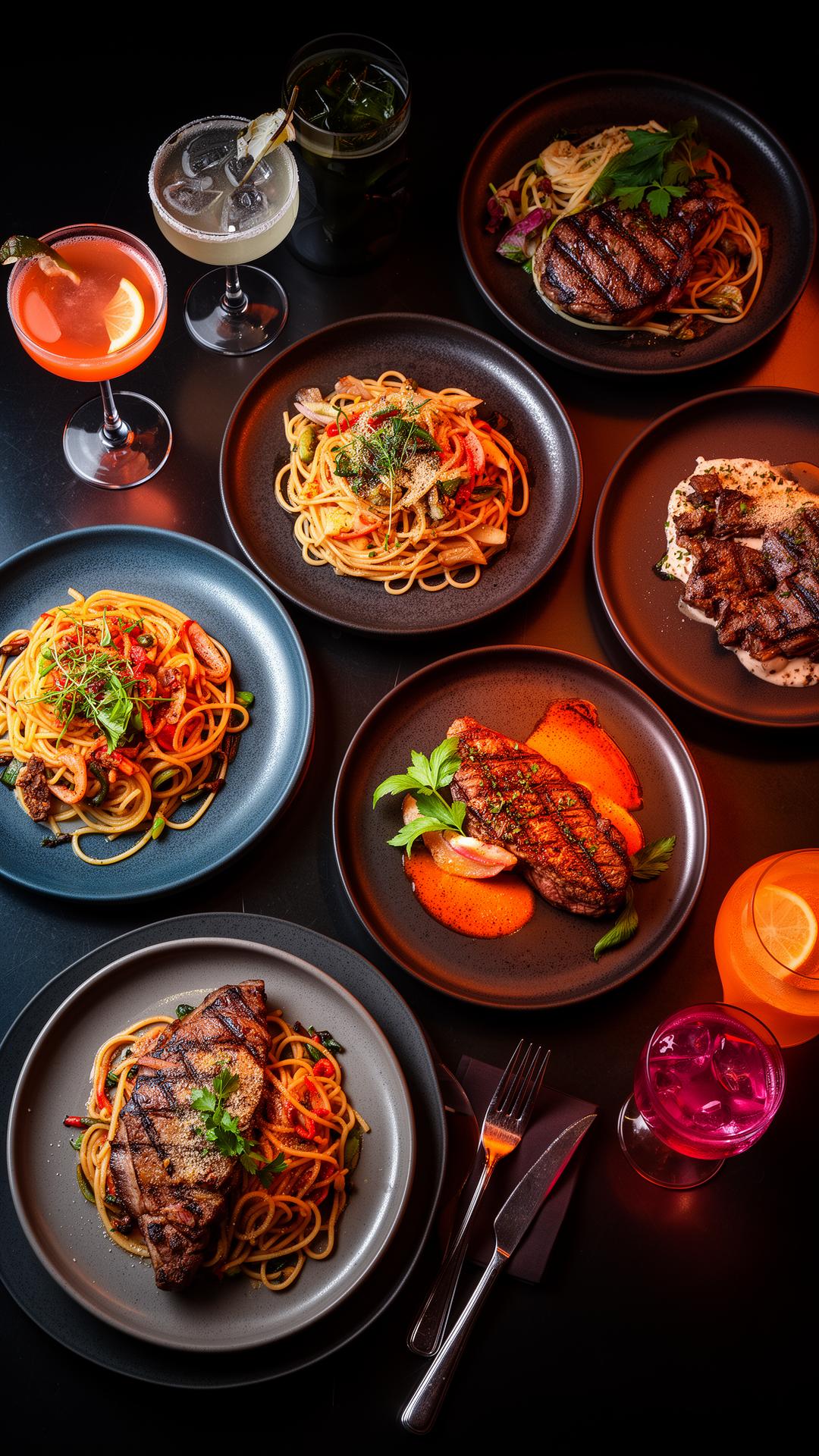 Plates of food